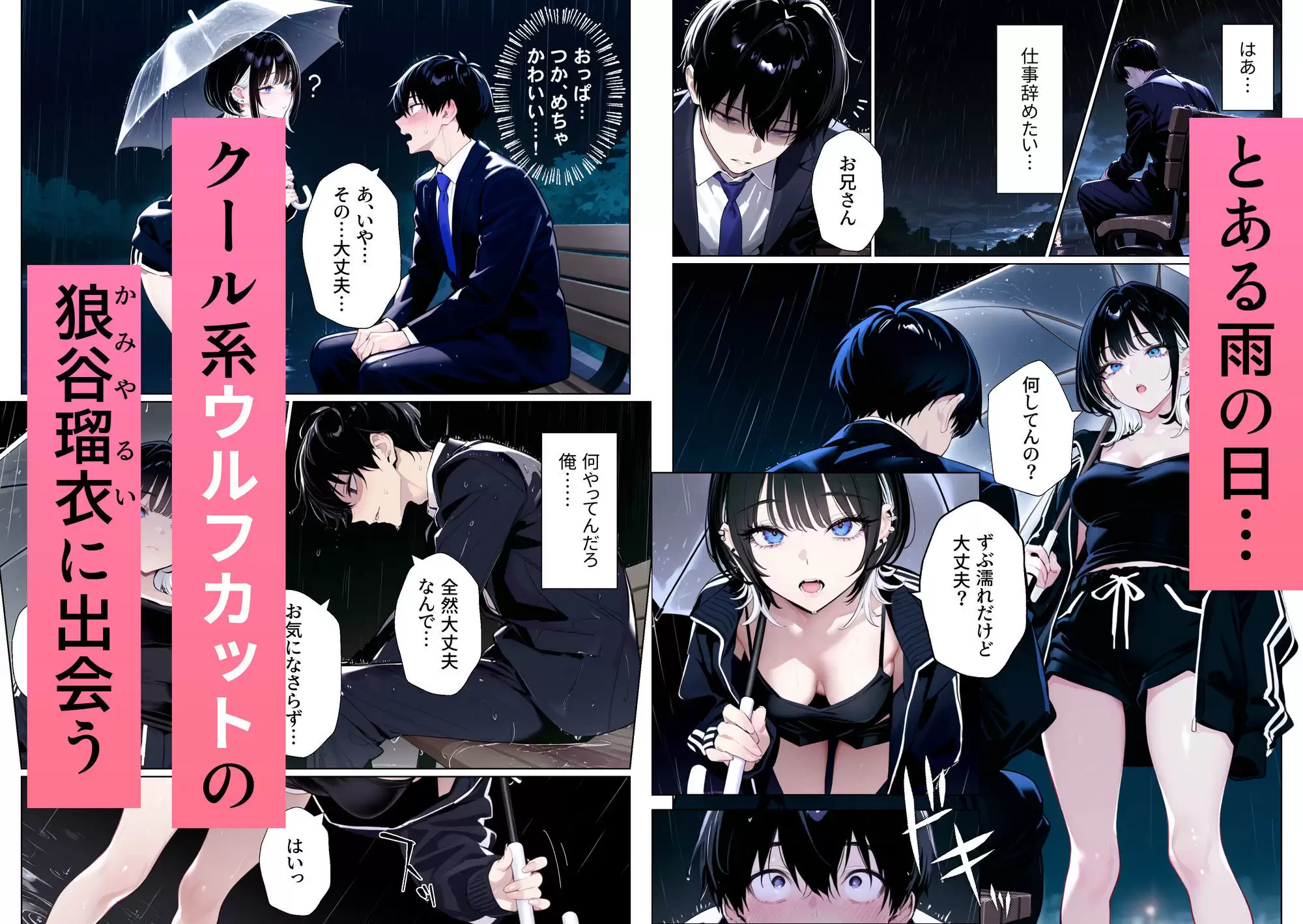 ウルフカットお姉さんを元カレから救出→即イチャラブ中出しご褒美SEX解禁 2ページ目