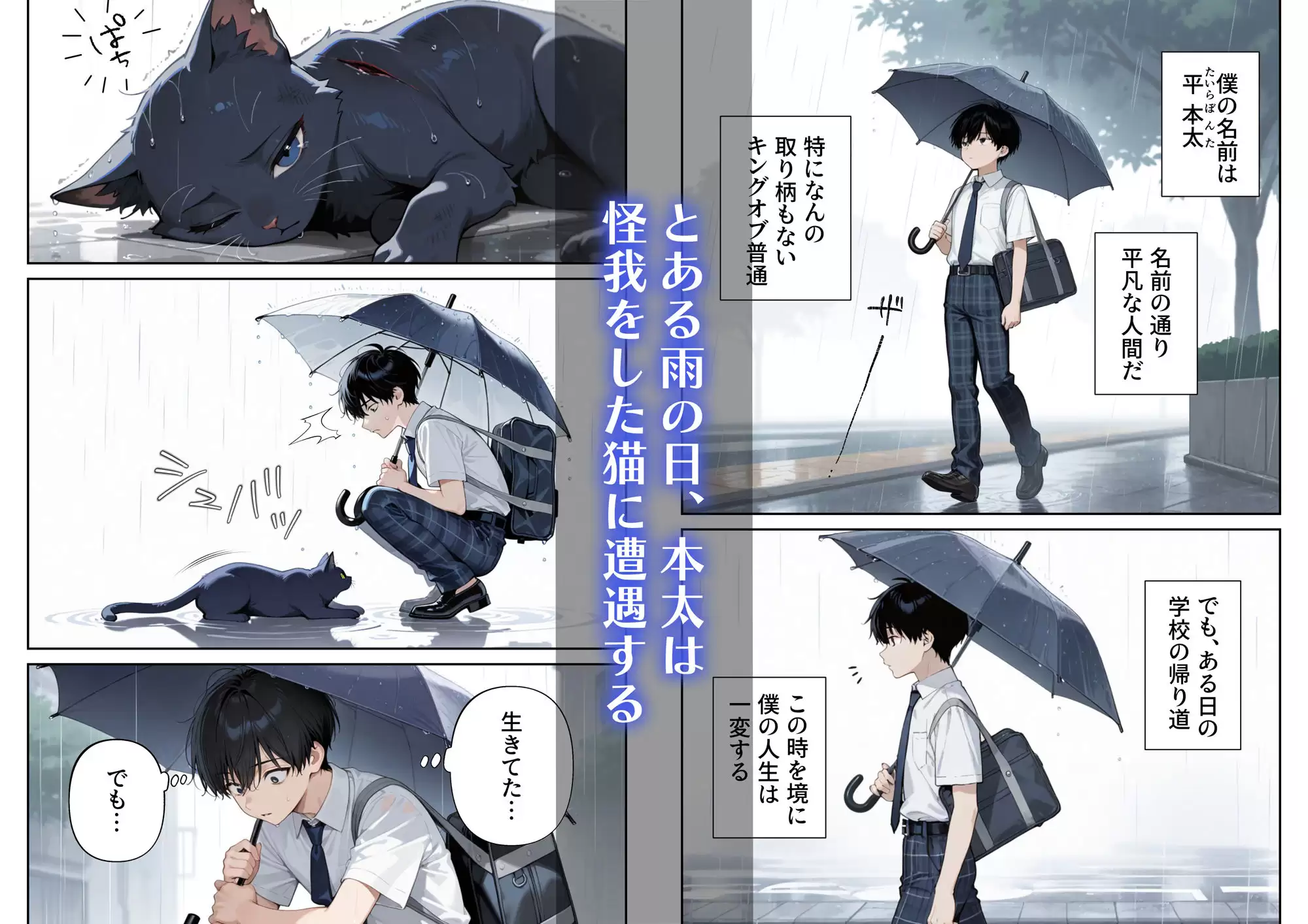 エッチな化け猫にこってり搾り取られる話 1ページ目