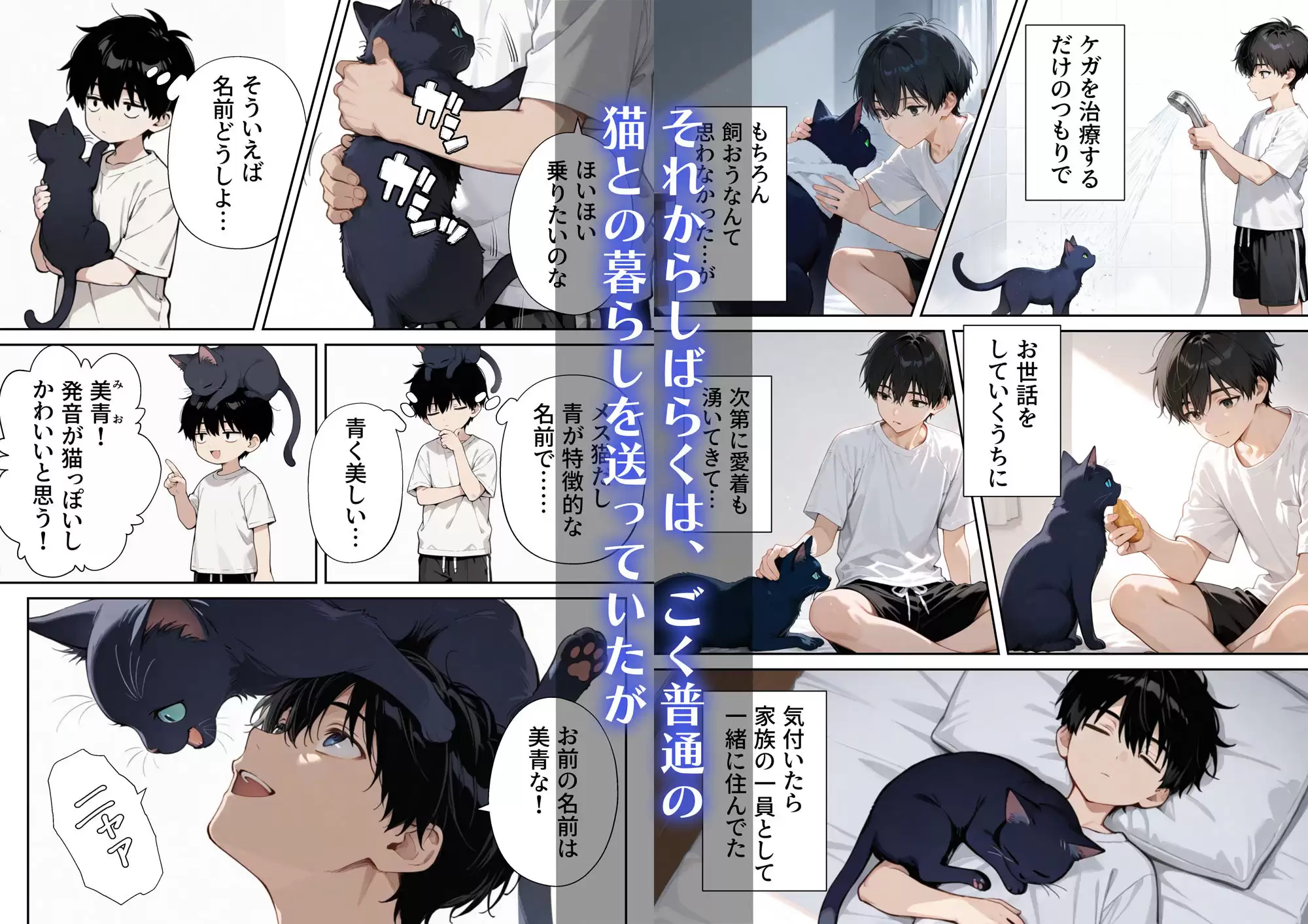エッチな化け猫にこってり搾り取られる話 2ページ目