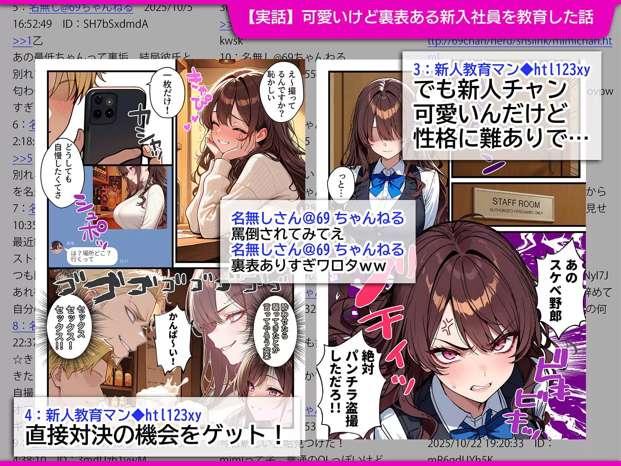 地味でブスだと思ってた新人清掃員の裏垢特定 粘着SEXで彼氏と別れさせた物語 裏ルート 2ページ目
