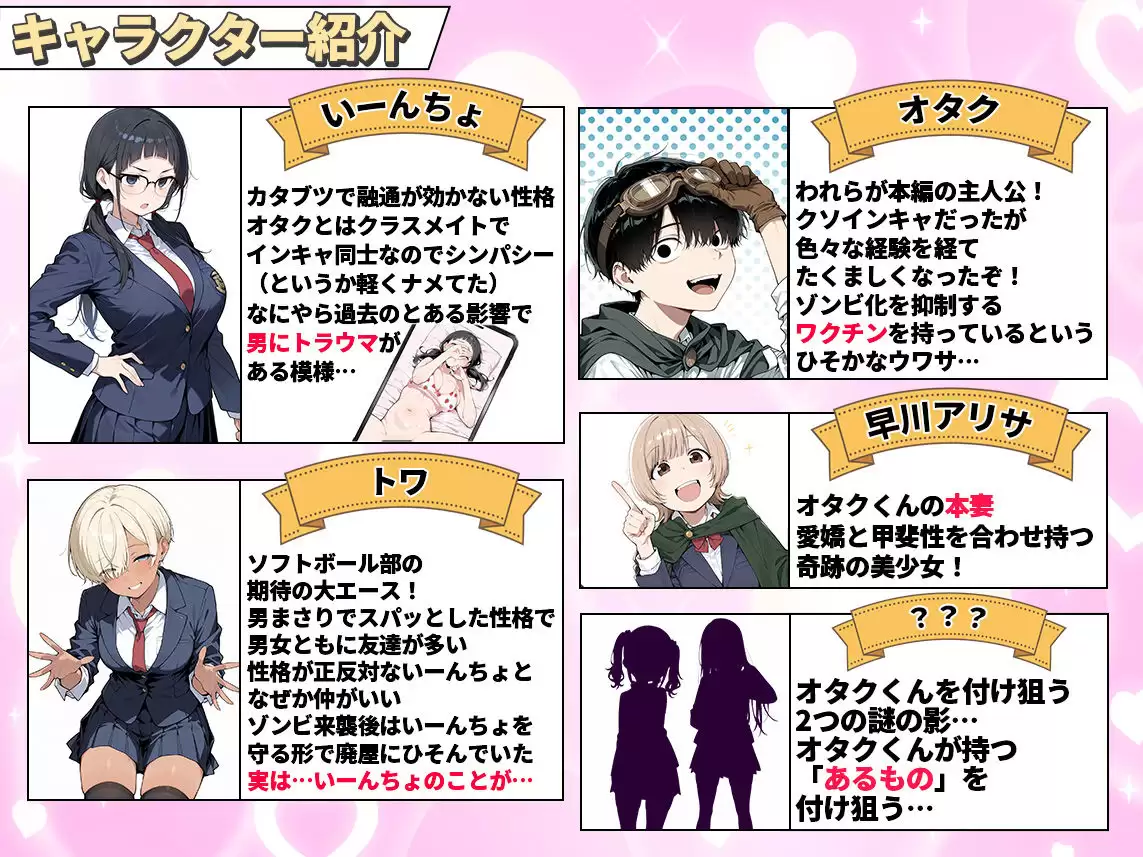 ゾンビに支配された学園で冴えない童貞のオタク君が少女たちの救世主になる話2 1ページ目
