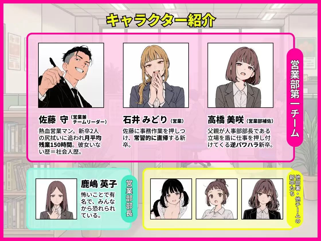 社内常識改変ノートで新卒問題児2人を性処理係にした物語 1ページ目