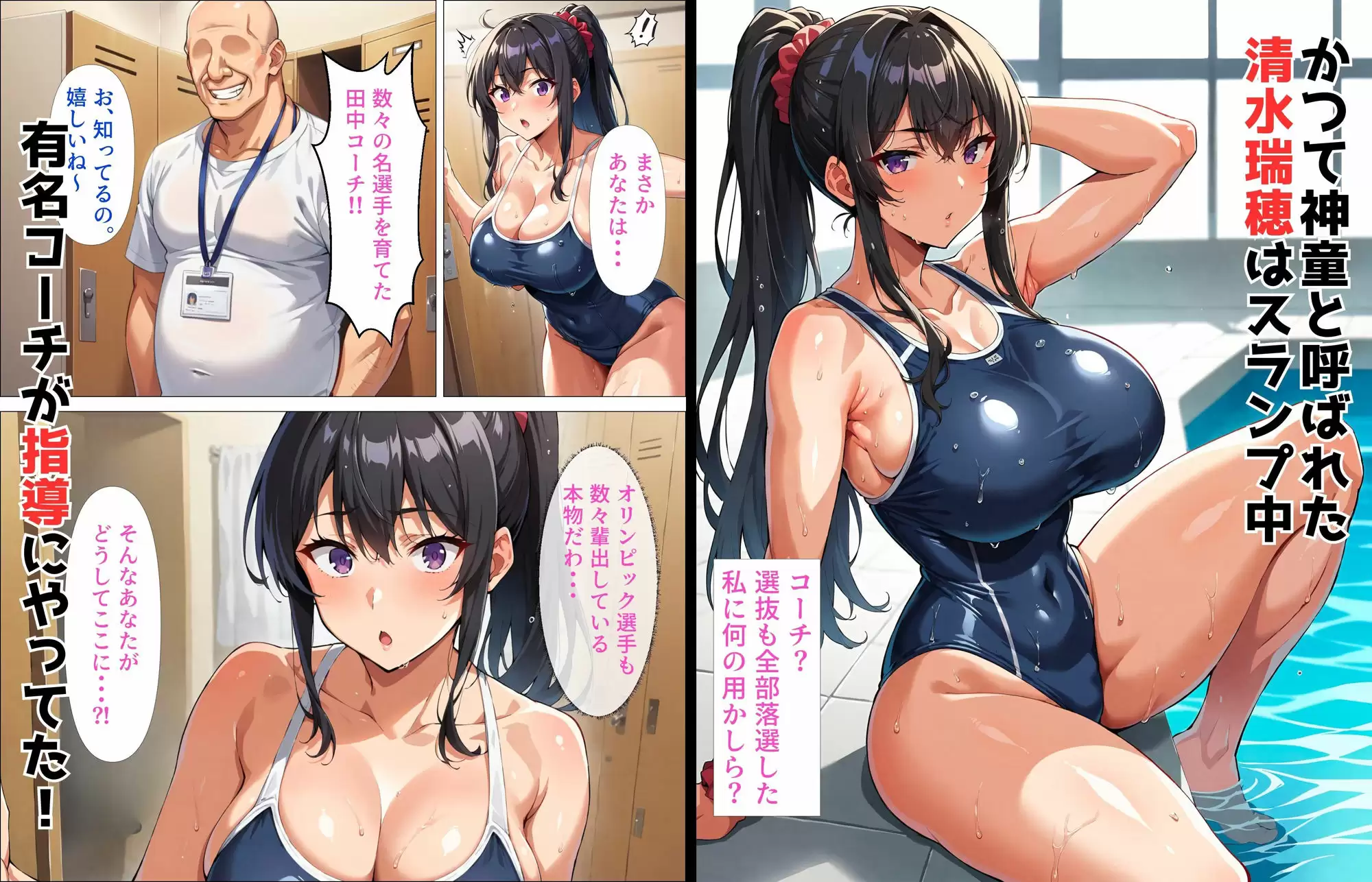 特別指導〜水泳部部長がコーチちんぽに堕ちるまで 1ページ目