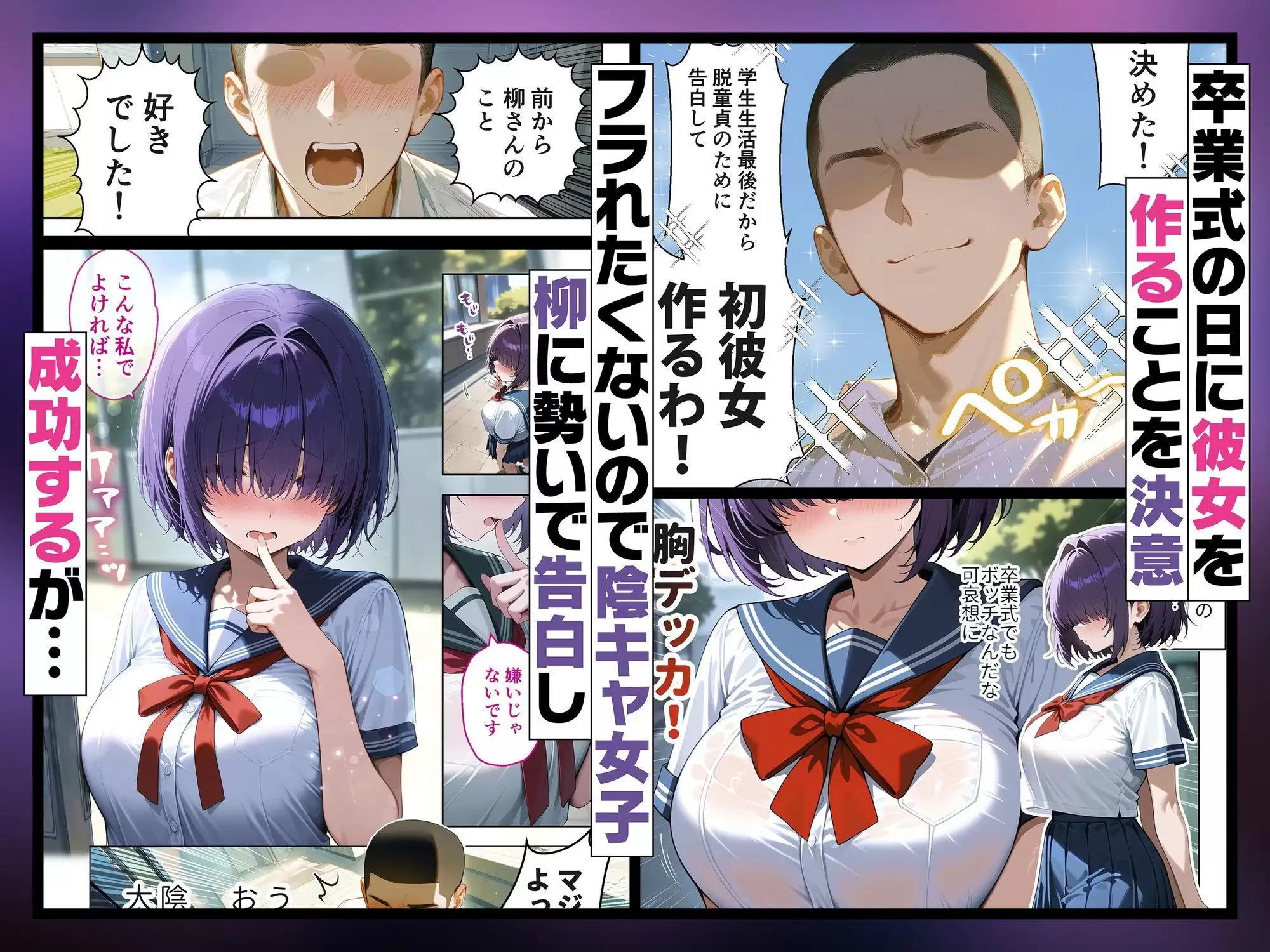 メカクレ陰キャ女子がちょろすぎたので彼女にしてみた話 1ページ目