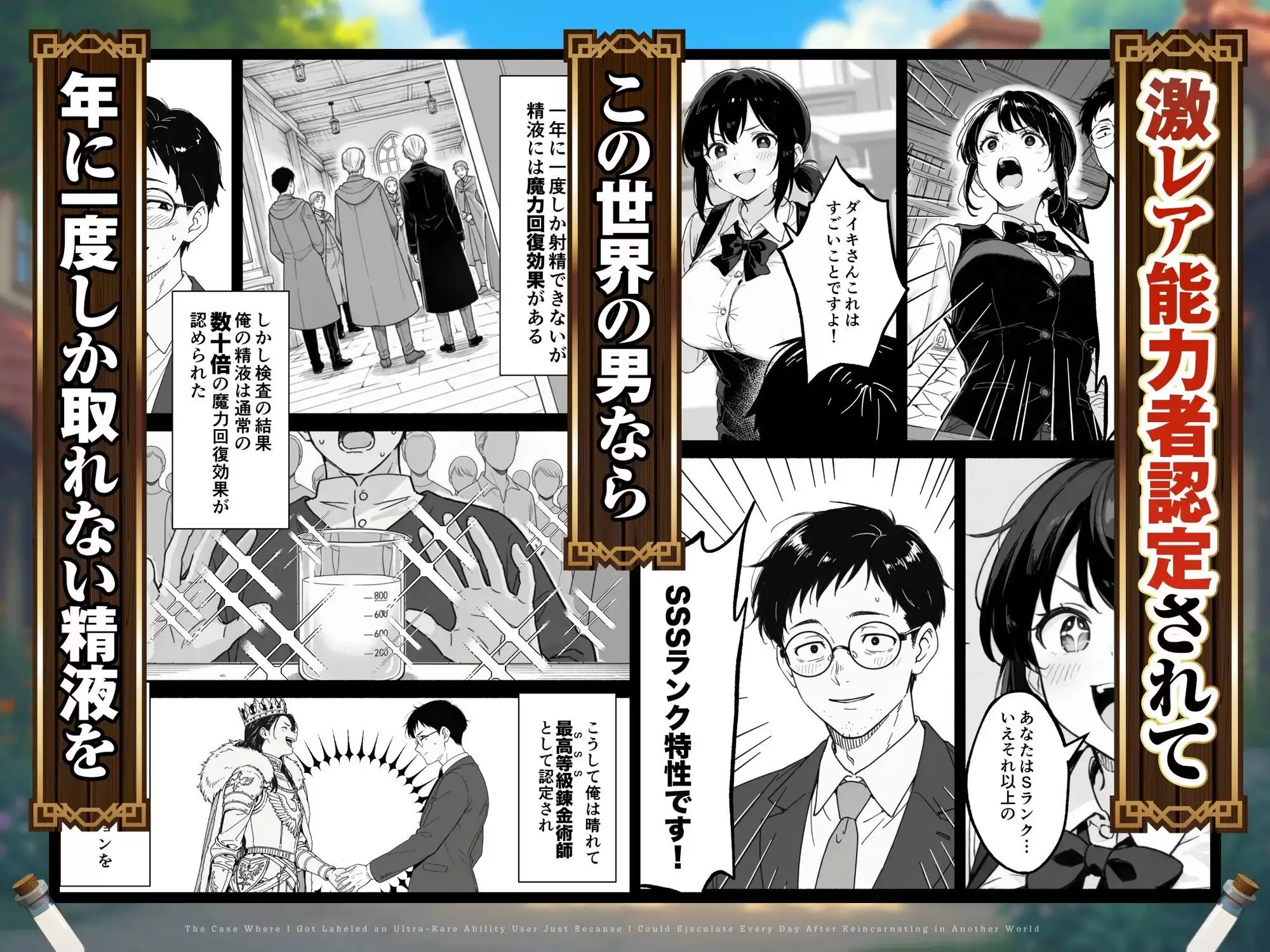 異世界転生したら毎日射精できるというだけで激レア能力者認定された件 3ページ目