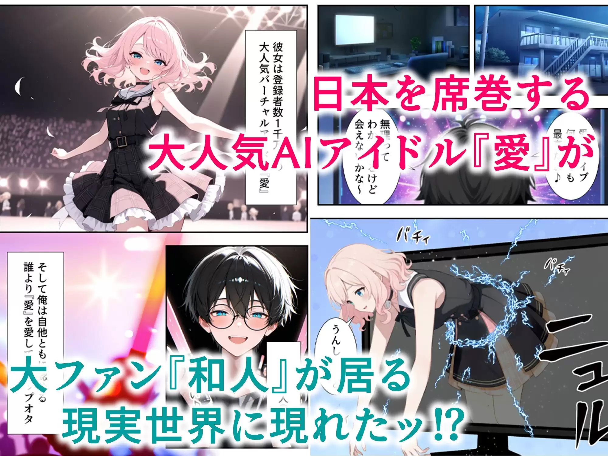 画面の向こうから推しが来た！失踪したAIアイドルとの甘とろ生活 1ページ目